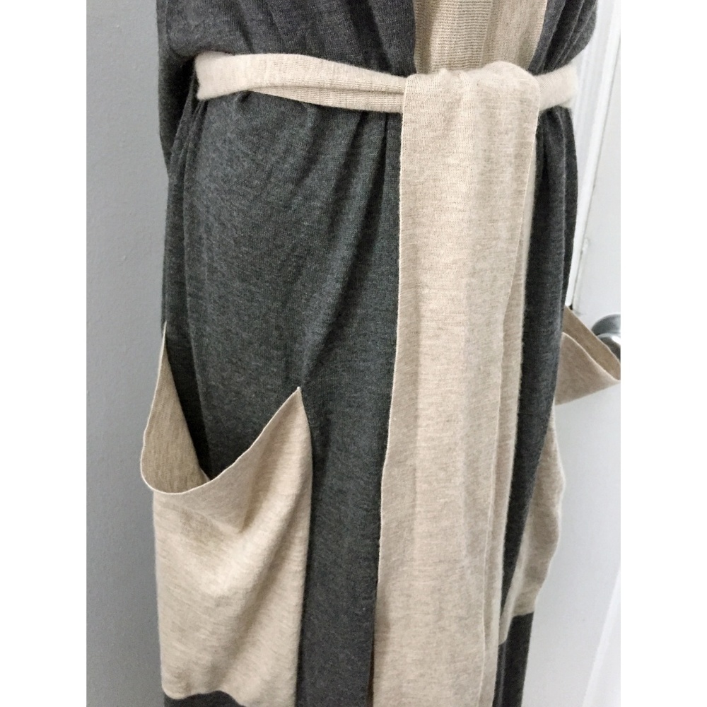 Authentic Thomas Wylde Grey Khaki Cashmere Robe - Picture 3 of 8